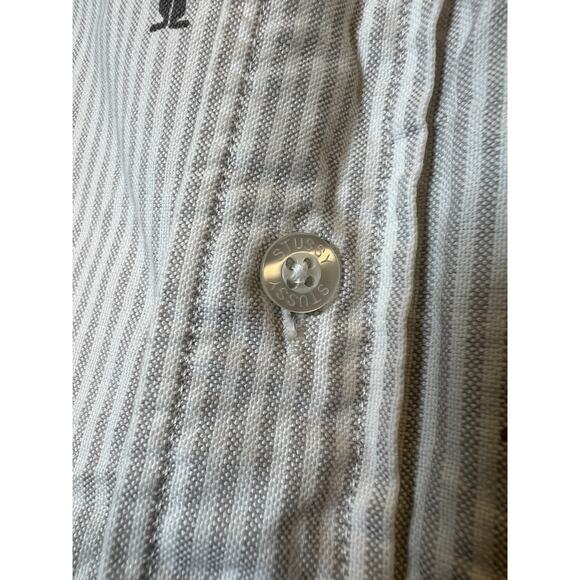 STUSSY SHIRT Vintage Size M white men's good condition - Picture 3 of 7